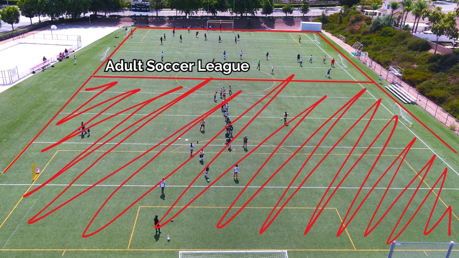 Sports Program Development Half Field Adult Soccer League